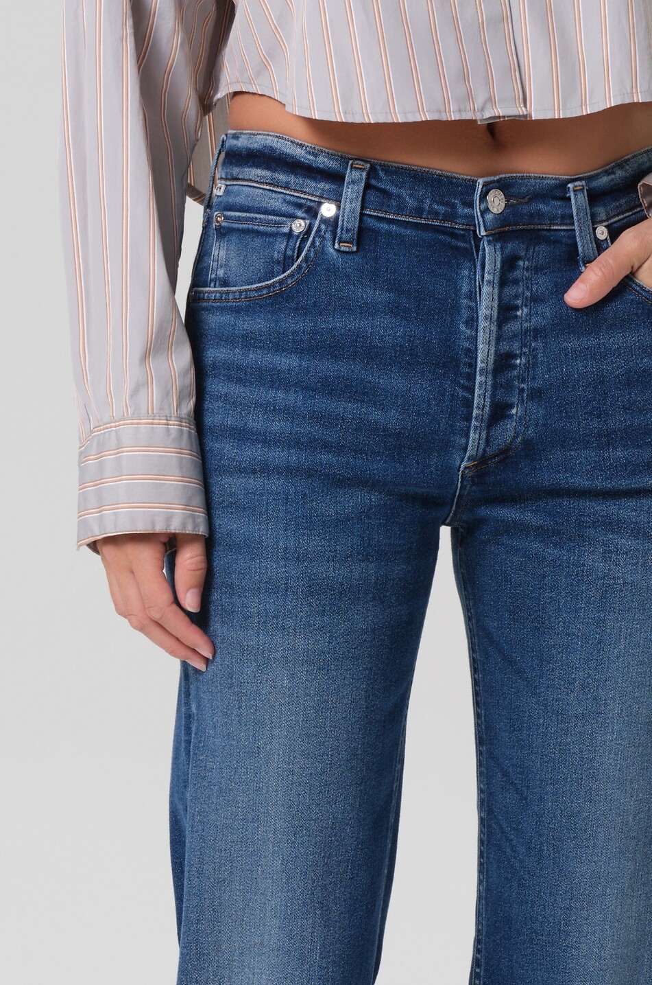 CITIZENS OF HUMANITY Palma Straight Ambry cropped jeans Women BLUE 3