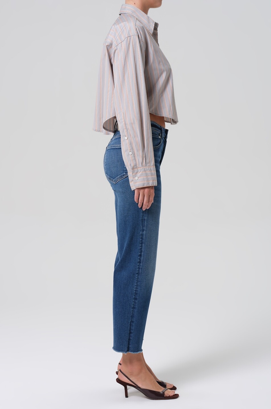 CITIZENS OF HUMANITY Palma Straight Ambry cropped jeans Women BLUE 4