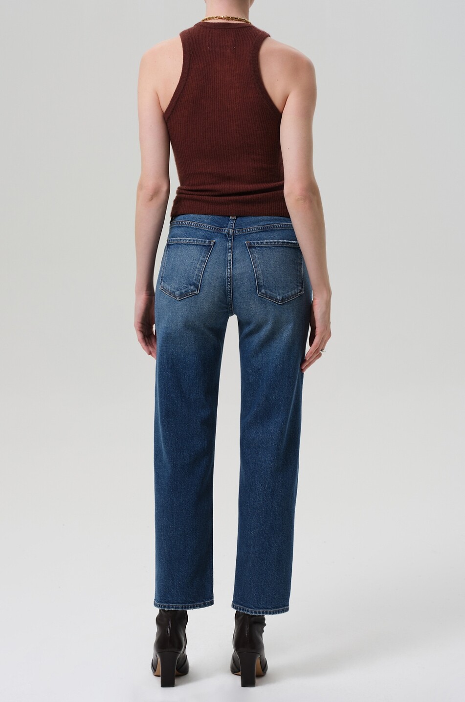 CITIZENS OF HUMANITY Gerade lässige Jeans Delfina Straight Coco Damen BLAU 3