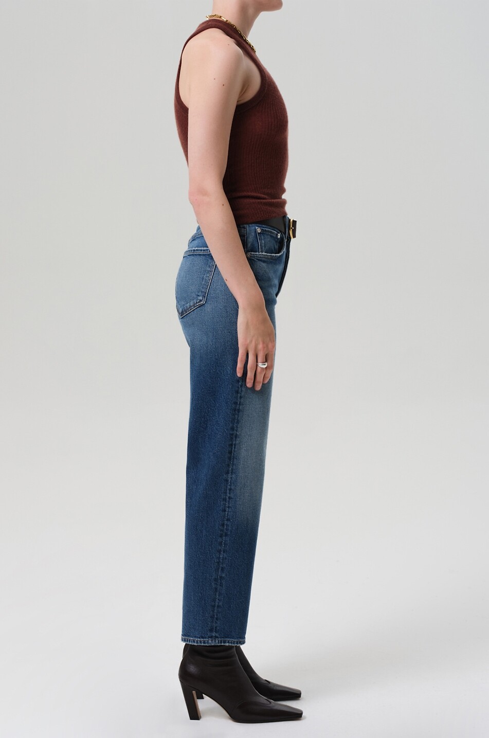 CITIZENS OF HUMANITY Gerade lässige Jeans Delfina Straight Coco Damen BLAU 5