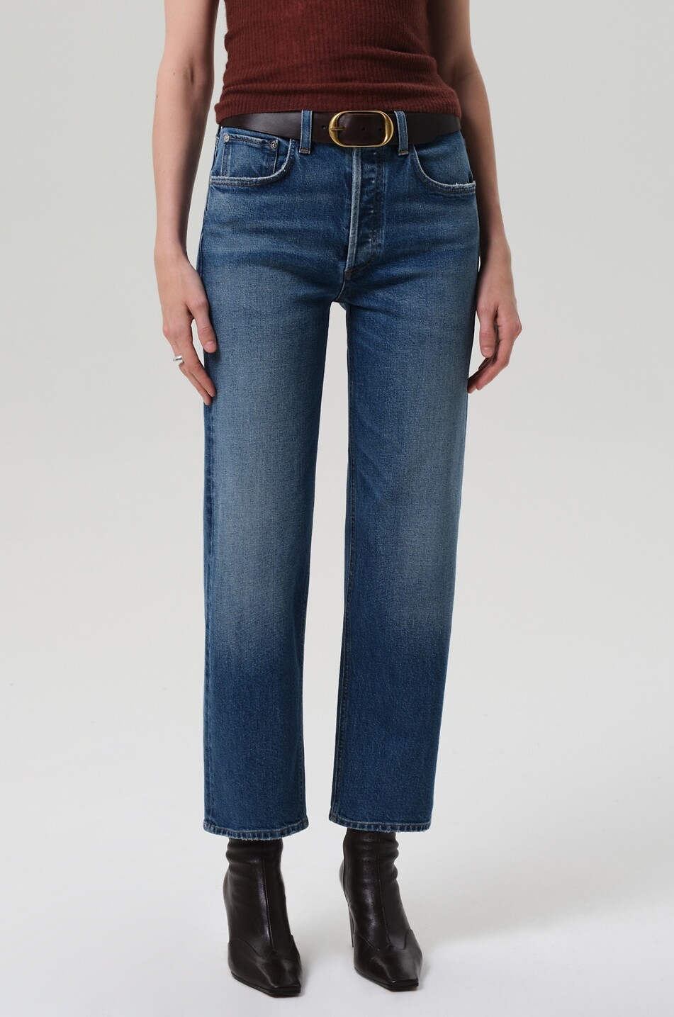 CITIZENS OF HUMANITY Gerade lässige Jeans Delfina Straight Coco Damen BLAU 6
