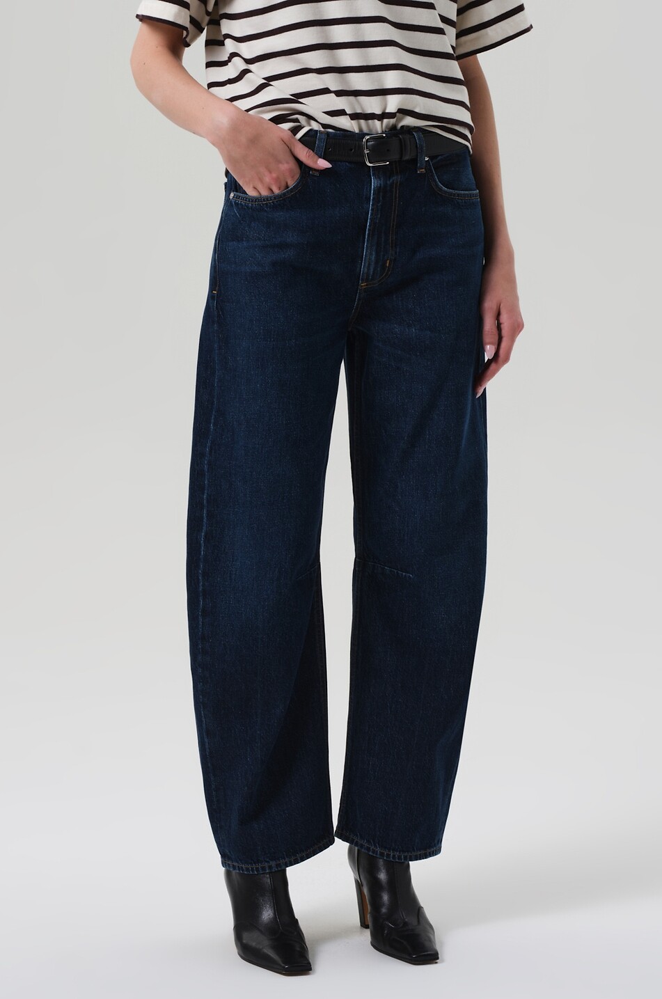 CITIZENS OF HUMANITY Miro Medina relaxed barrel leg jeans Women DARK BLUE 6