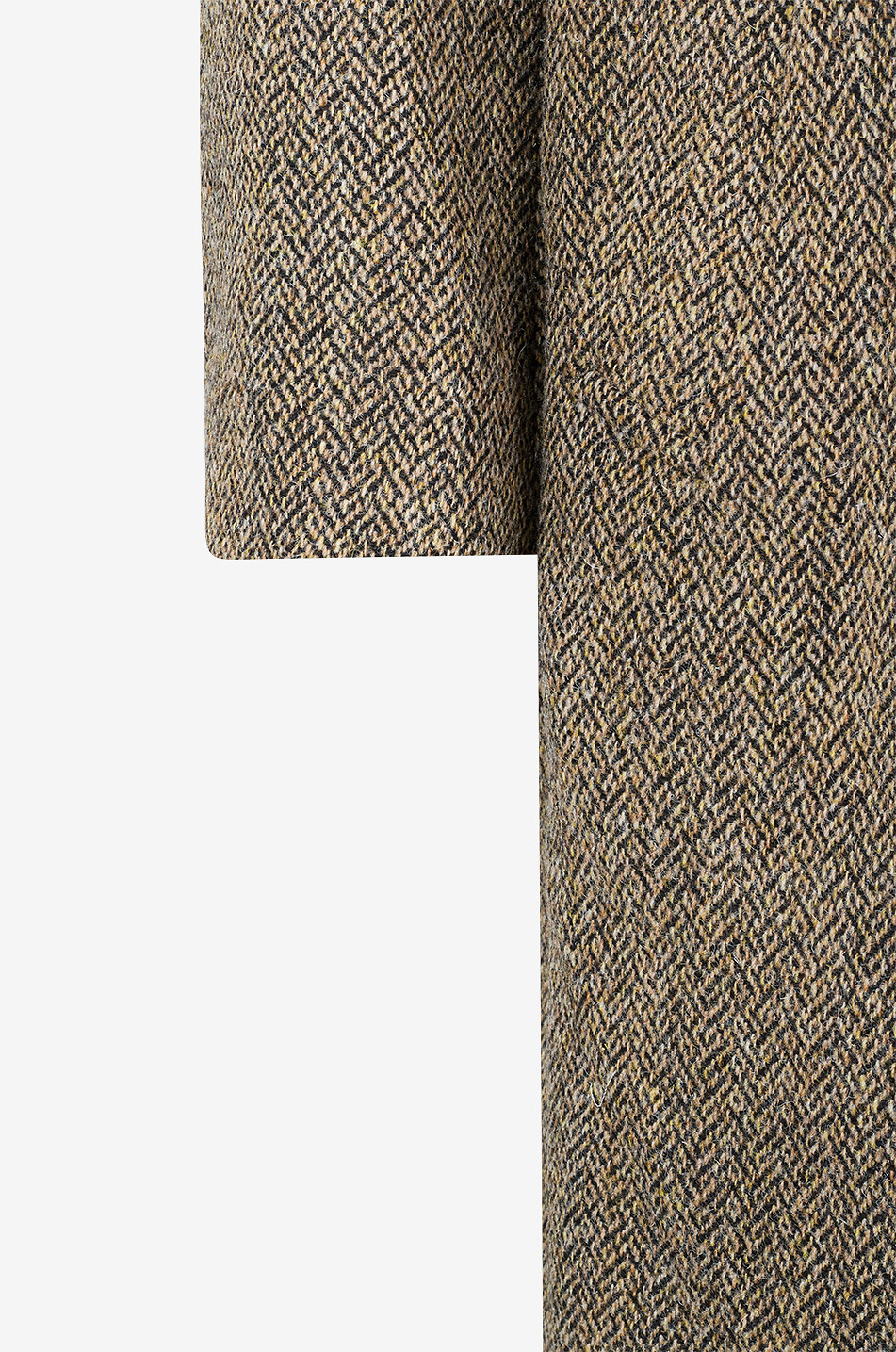 LEMAIRE Chesterfield herringbone tweed oversize coat Men BLACK 3