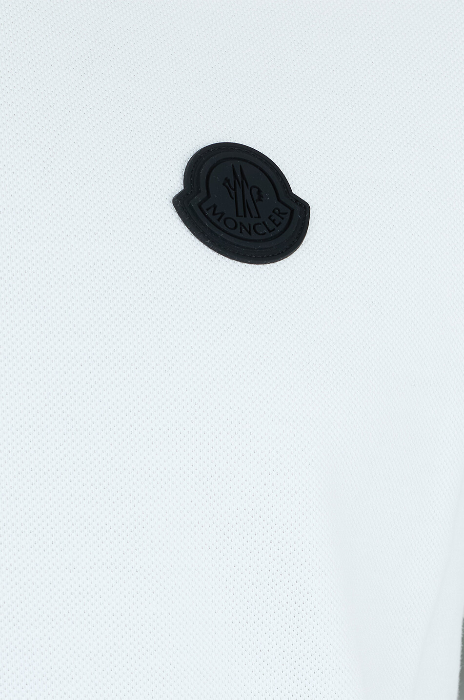 MONCLER Poloshirt aus Strickjersey mit Polokragen Herren WEISS 3