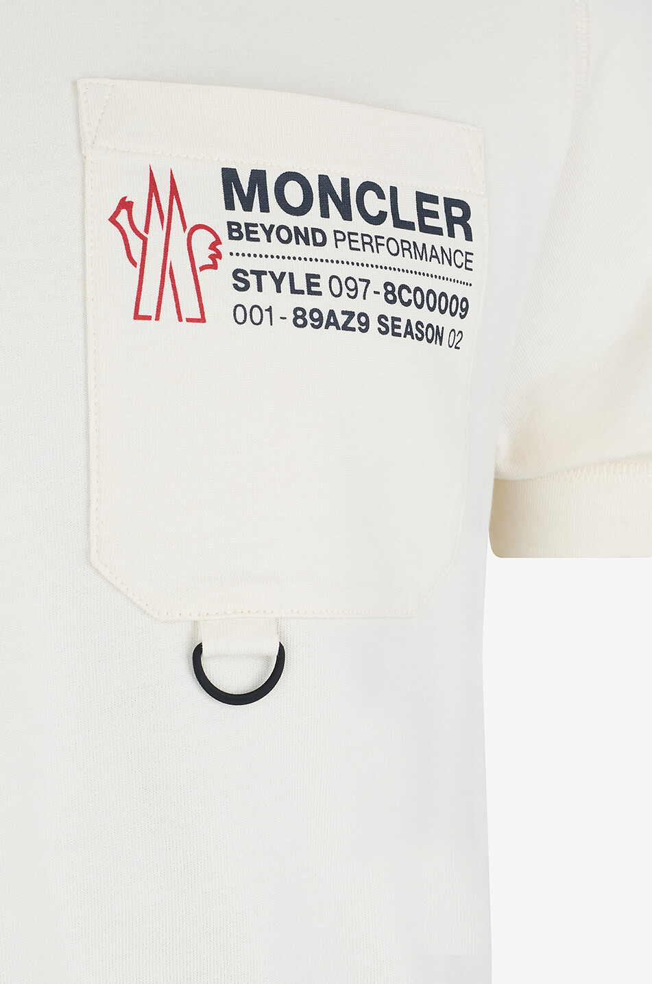 MONCLER GRENOBLE Rundhals T-Shirt aus Jersey mit Logo Herren WEISS 3