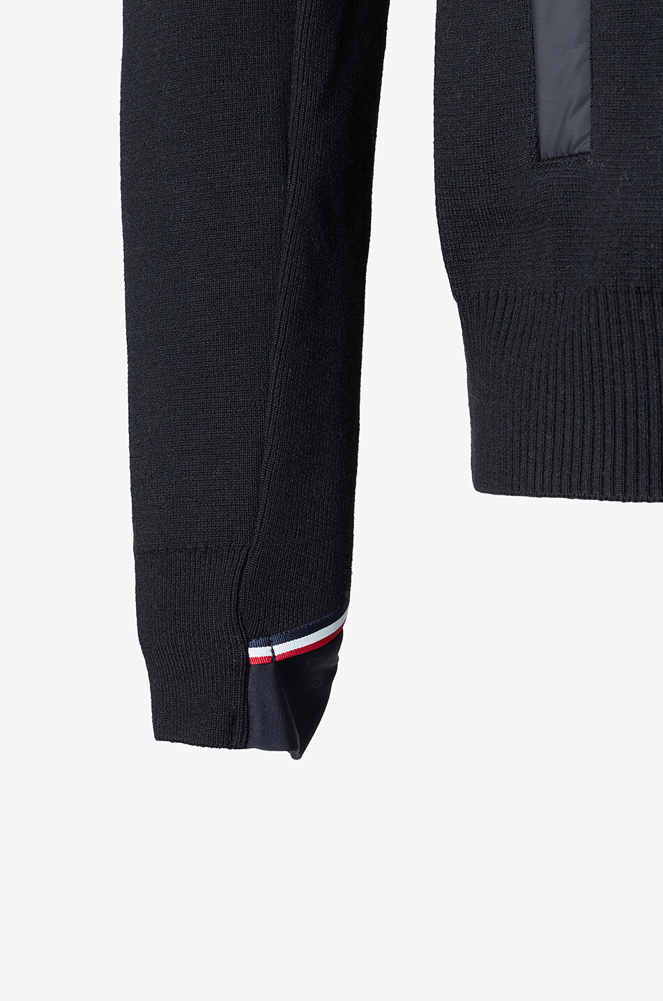 MONCLER GRENOBLE Cardigan à col montant en coton Homme NOIR 3