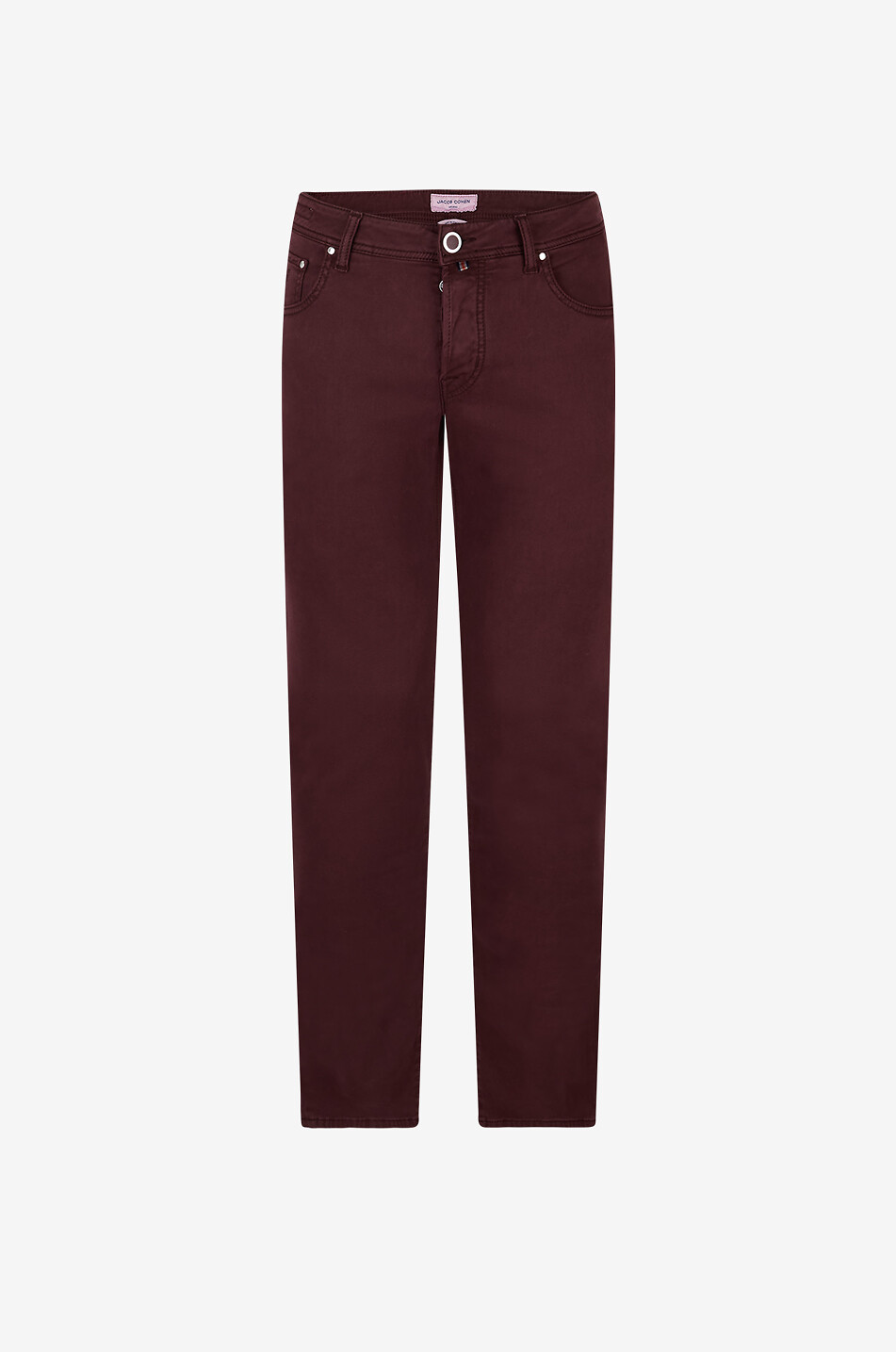 JACOB COHEN Schlanke Jeans aus Leinen Herren MITTELROT 1