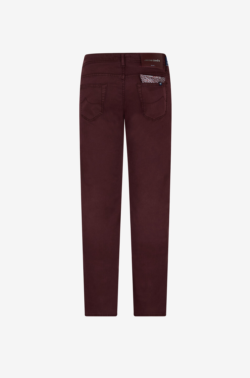 JACOB COHEN Schlanke Jeans aus Leinen Herren MITTELROT 2