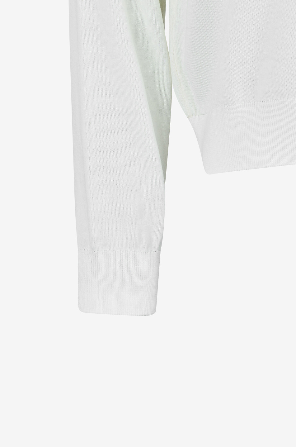 JACQUEMUS Sweat-shirt en jersey à col rond côtelé Homme BLANC CASSE 3