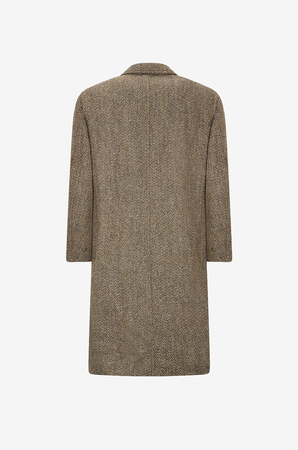 Enveloppant double-face wool double-breasted oversize coat