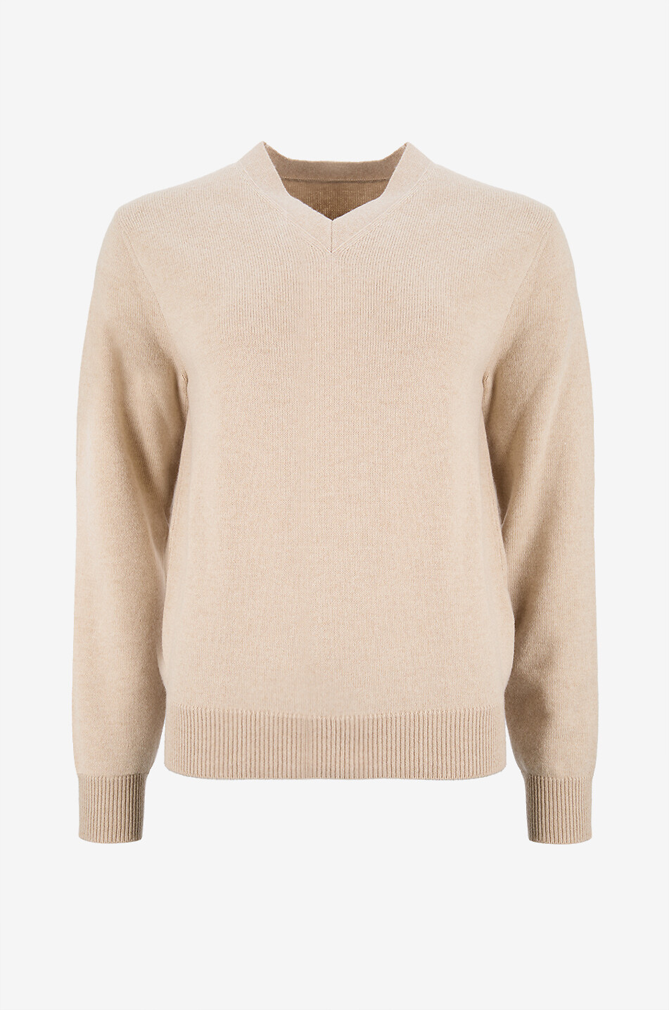PHOEBE PHILO Pull à col V en maille Easy V-Neck Femme BEIGE 1