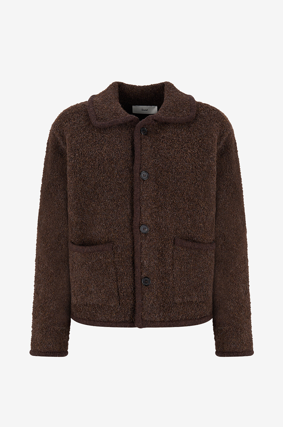 Lightweight knit collared jacket