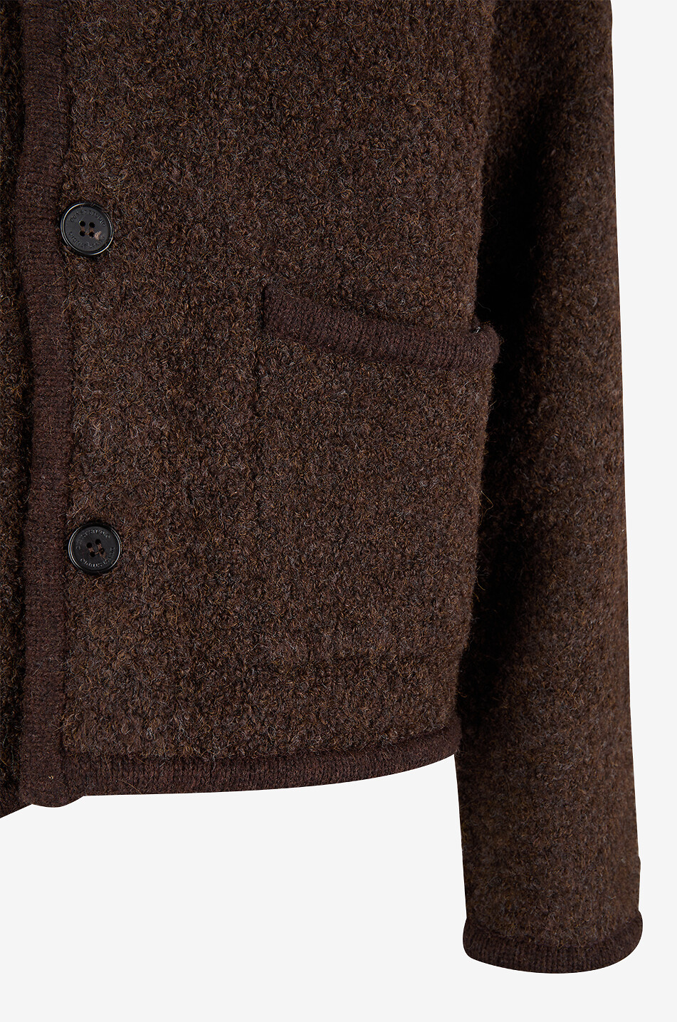 DUNST Lightweight knit collared jacket Women BROWN 3