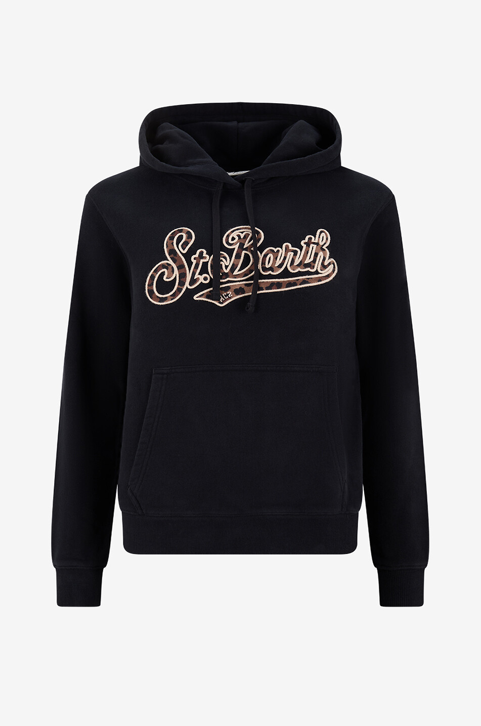 MC2 SAINT BARTH Sweat-shirt à capuche en molleton Virginia Femme NOIR 1