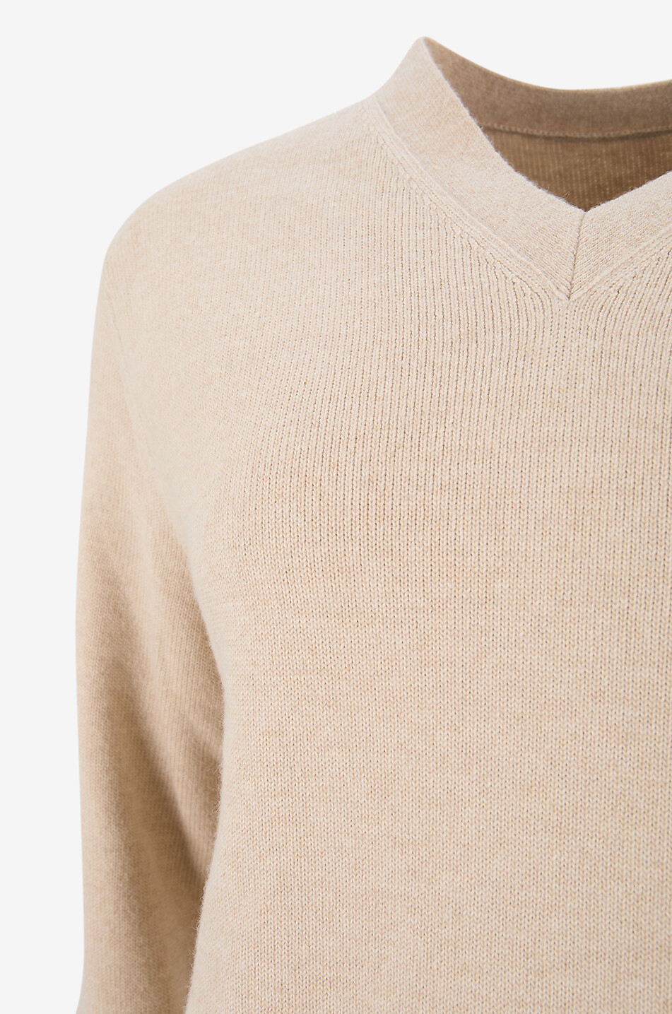 PHOEBE PHILO Pull à col V en maille Easy V-Neck Femme BEIGE 3