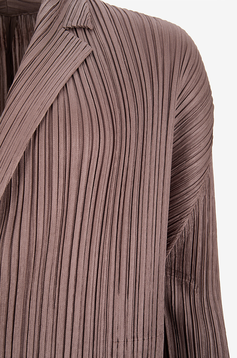 PLEATS PLEASE Kurzer Tweed-Blazer mit Reverskragen Heritage Damen BRAUN 3