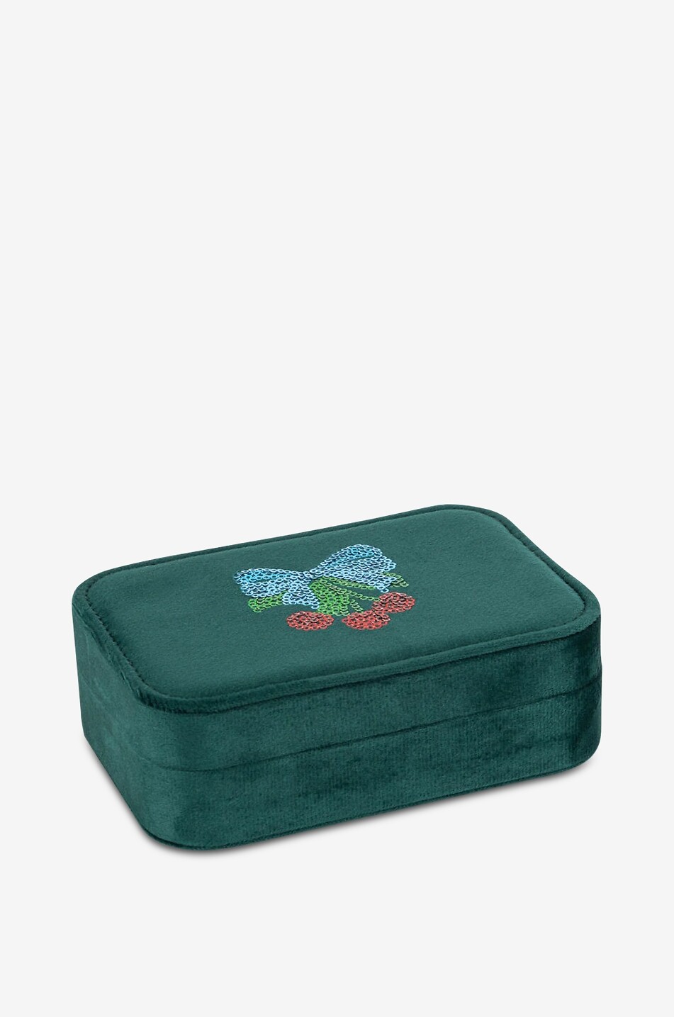 KONGES SLØJD Mädchen-Schmuckschatulle aus Samt All I wish for Mädchen DUNKELGRÜN 2