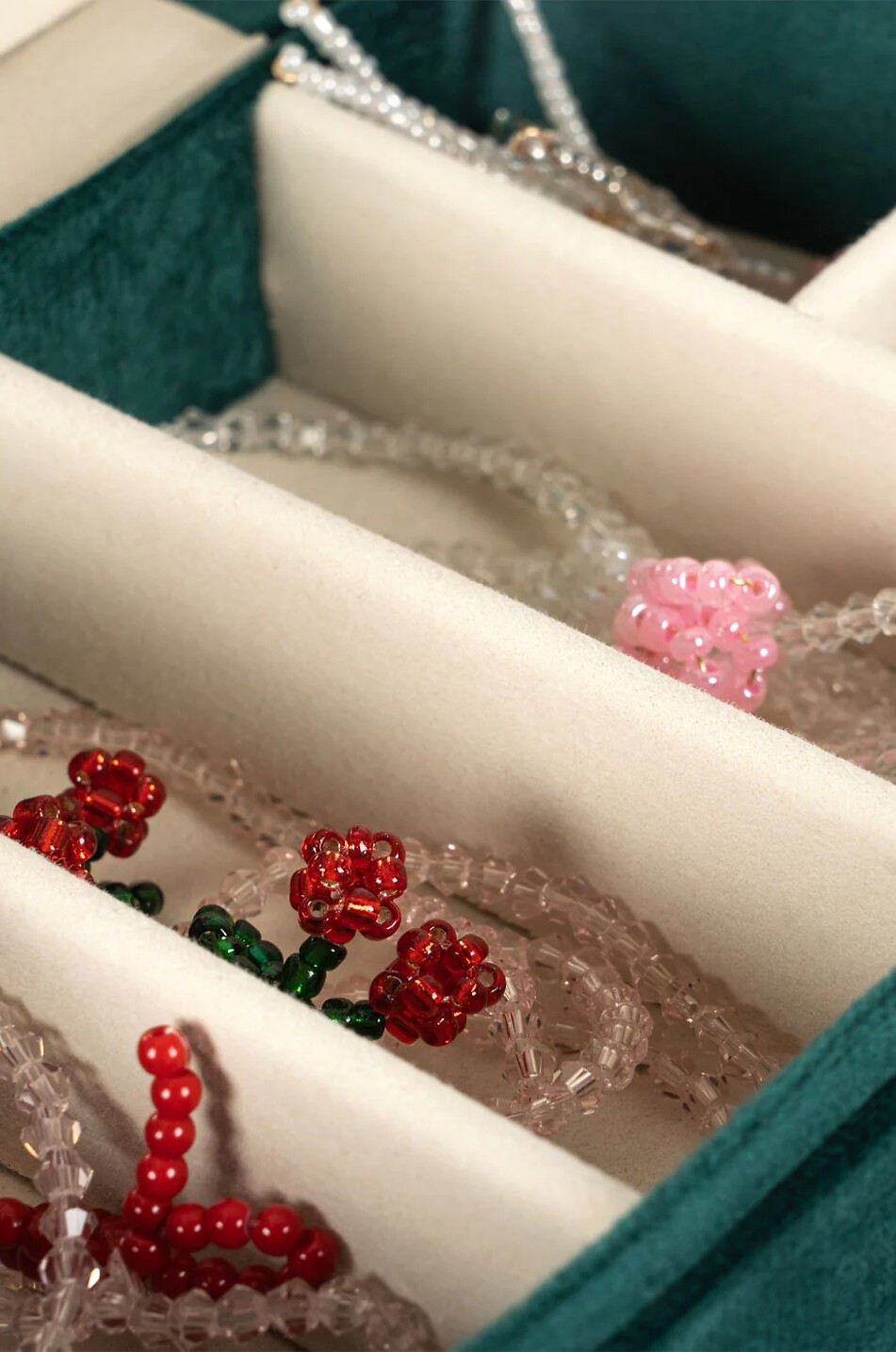 KONGES SLØJD Mädchen-Schmuckschatulle aus Samt All I wish for Mädchen DUNKELGRÜN 4