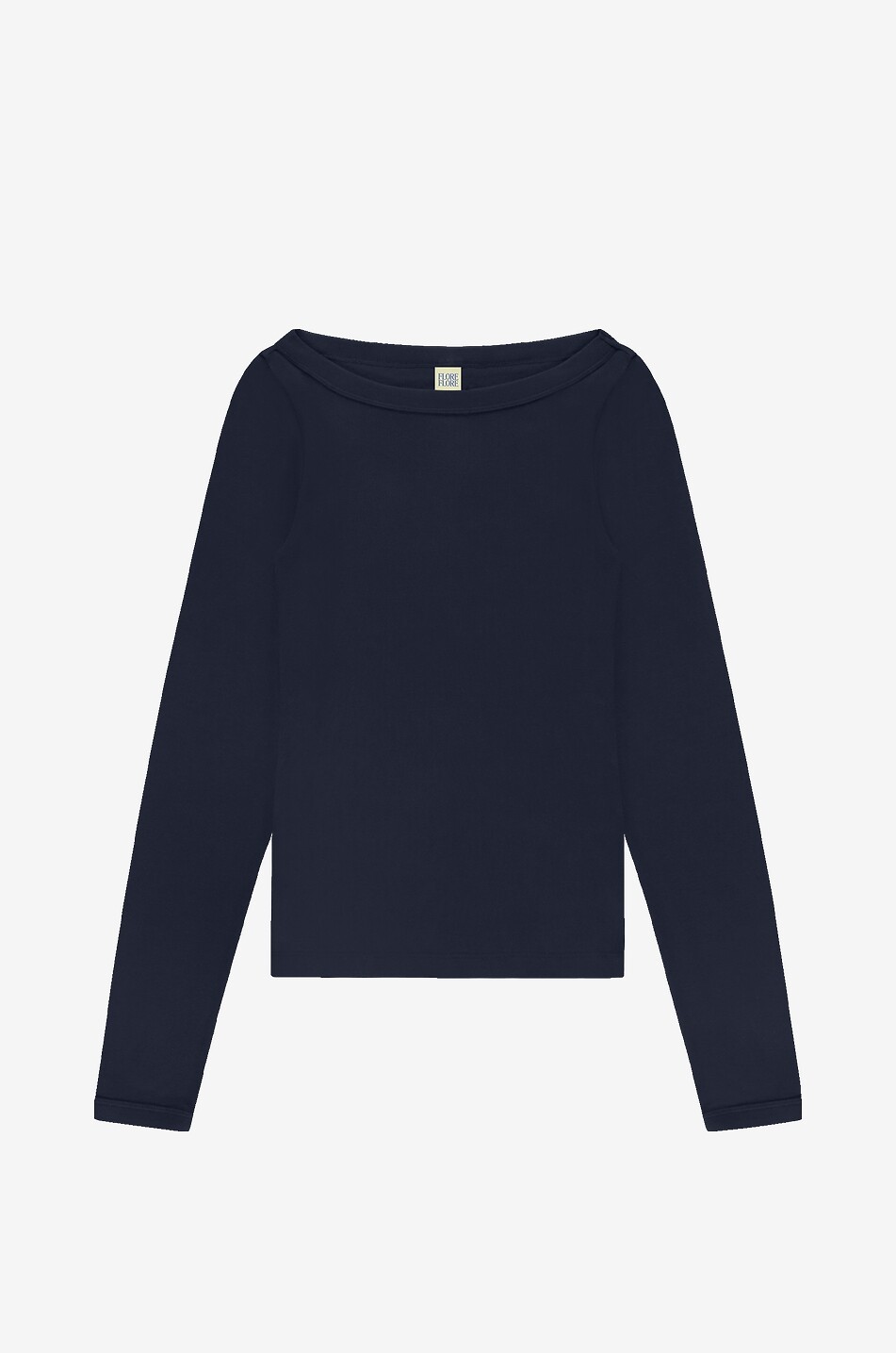 FLORE FLORE T-shirt à col bateau en jersey Steffi Femme BLEU FONCE 1