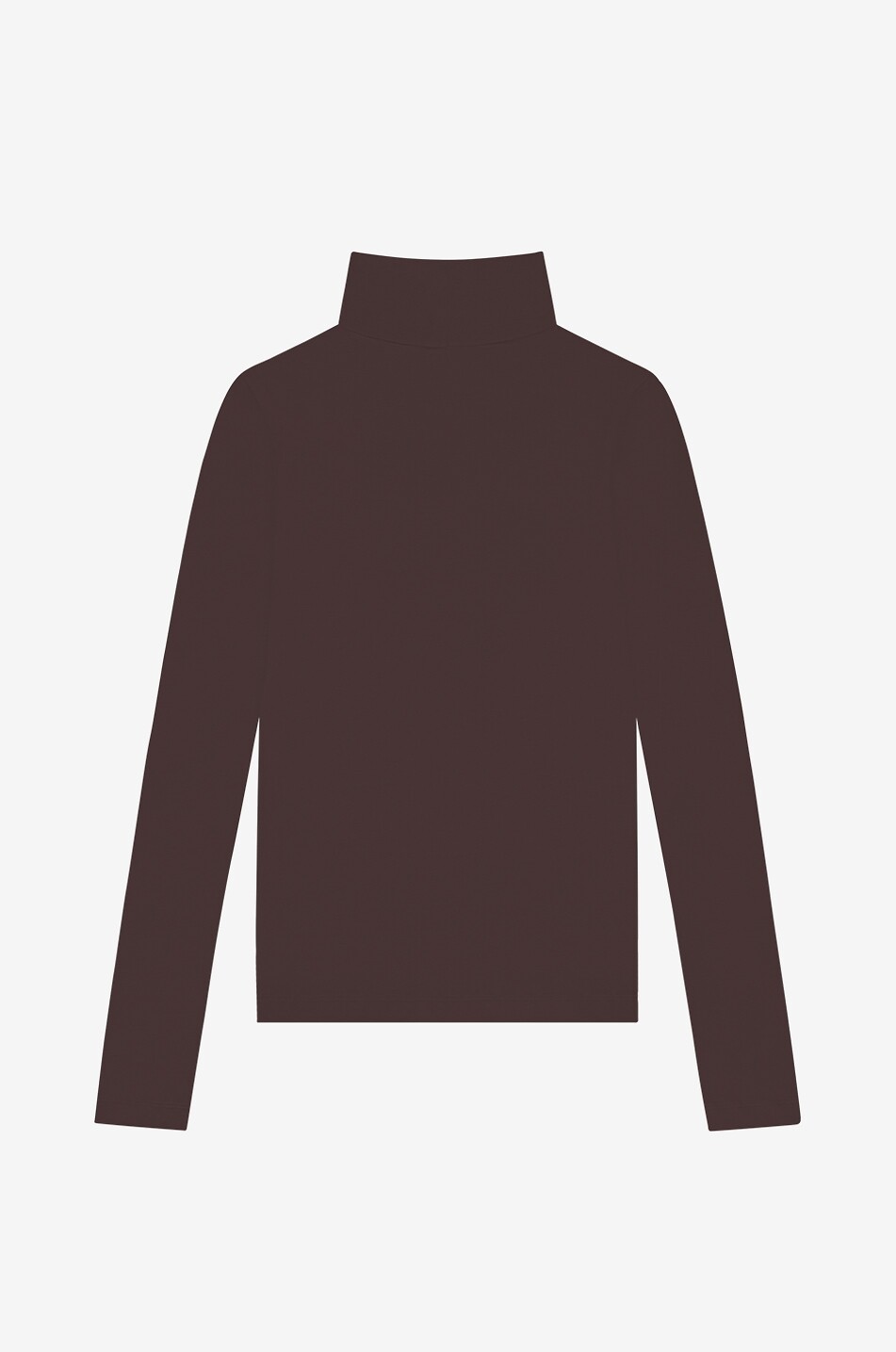 FLORE FLORE Top à col roulé en jersey Dinah Turtleneck Femme MARRON FONCÉ 2