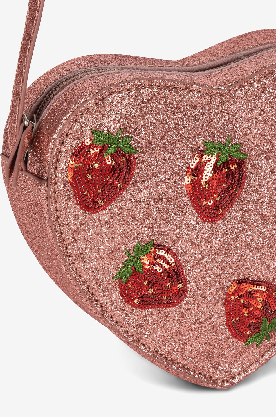 KONGES SLØJD Sac porté épaule à sequins en forme de cœur fille Tut Fille ROSE 4