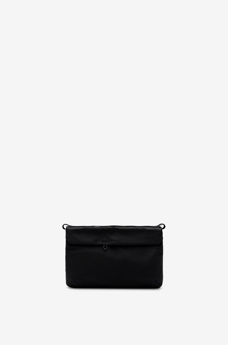 TOPOLOGIE Sacoche plate en Tech Sateen Flat Small Homme NOIR 3