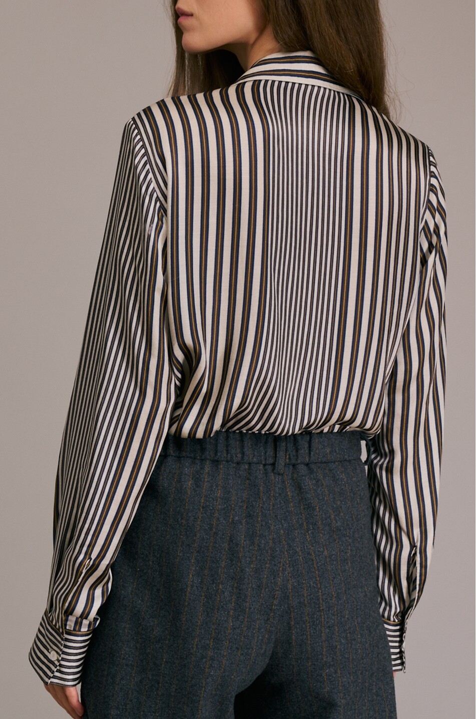 DIEGA Caramba striped popeline ruffle shirt Women MULTI COLOURED 3