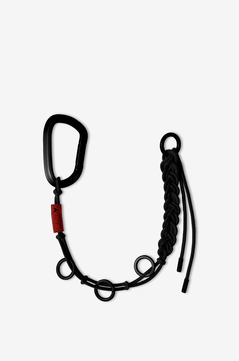 TOPOLOGIE Chaîne porte-clés en nylon tressé Braided Homme NOIR 1