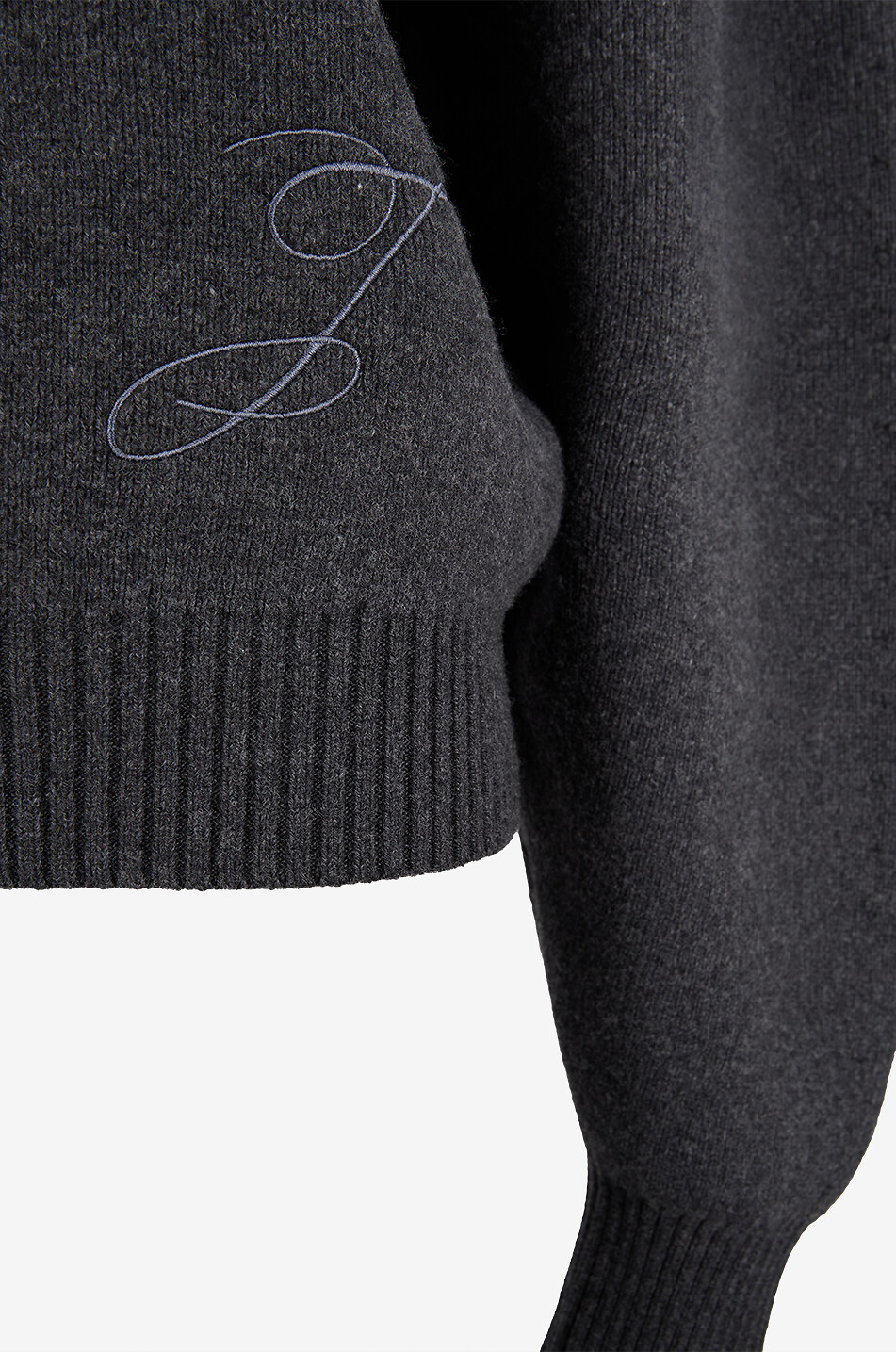 JACQUEMUS Pallone turtleneck knitted pullover Women DARK GREY 3