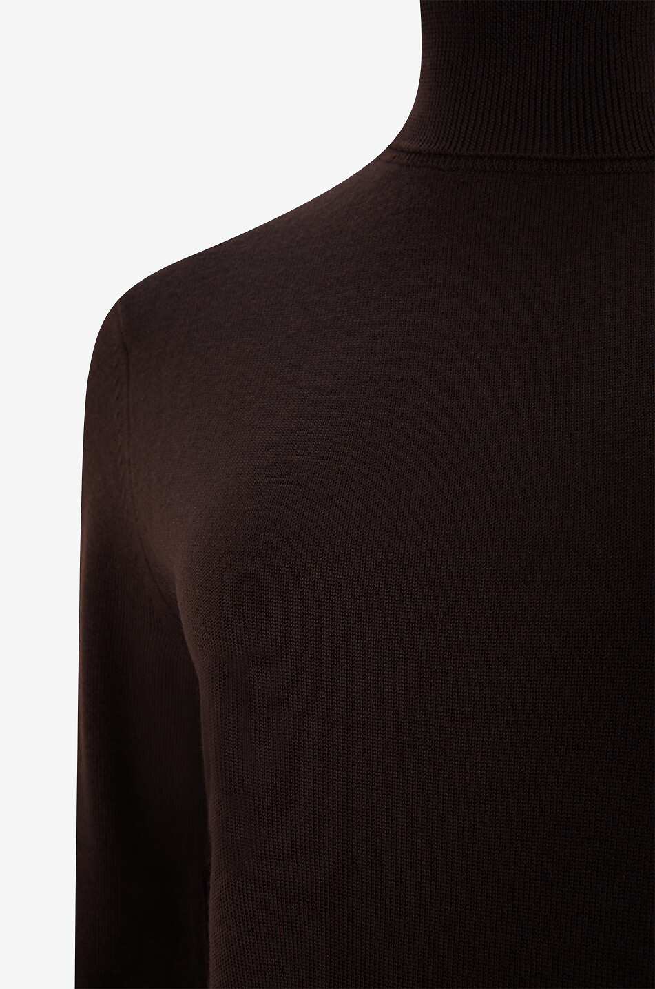 THE FRANKIE SHOP Rollkragenpullover aus Jersey Eve Damen DUNKELBRAUN 3