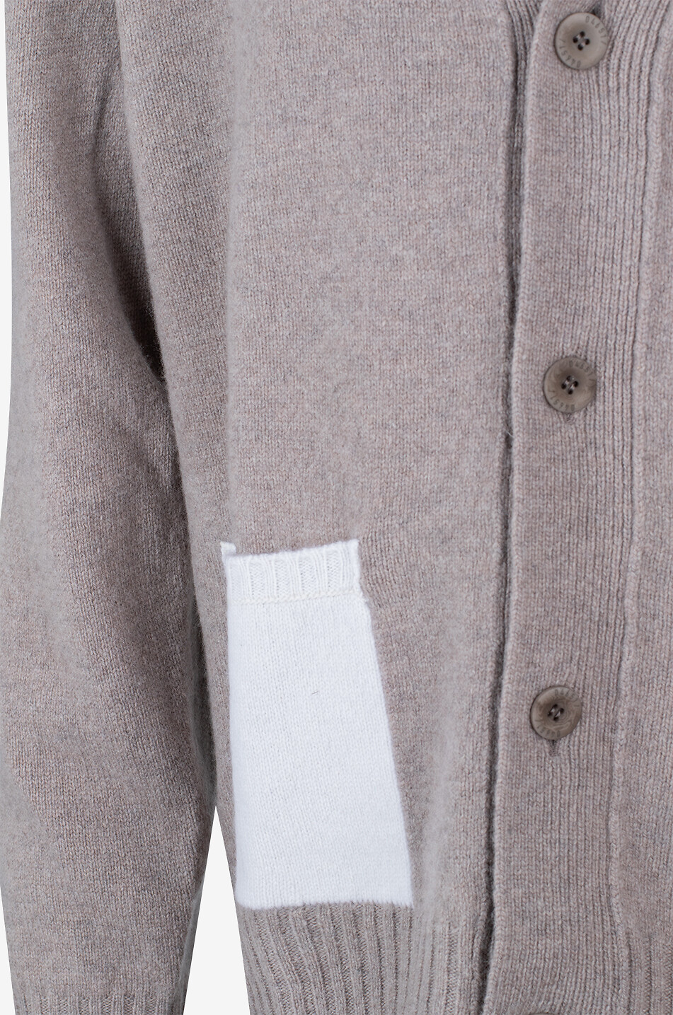 04651/ Cardigan à col v en maille à poches Homme MARRON 3