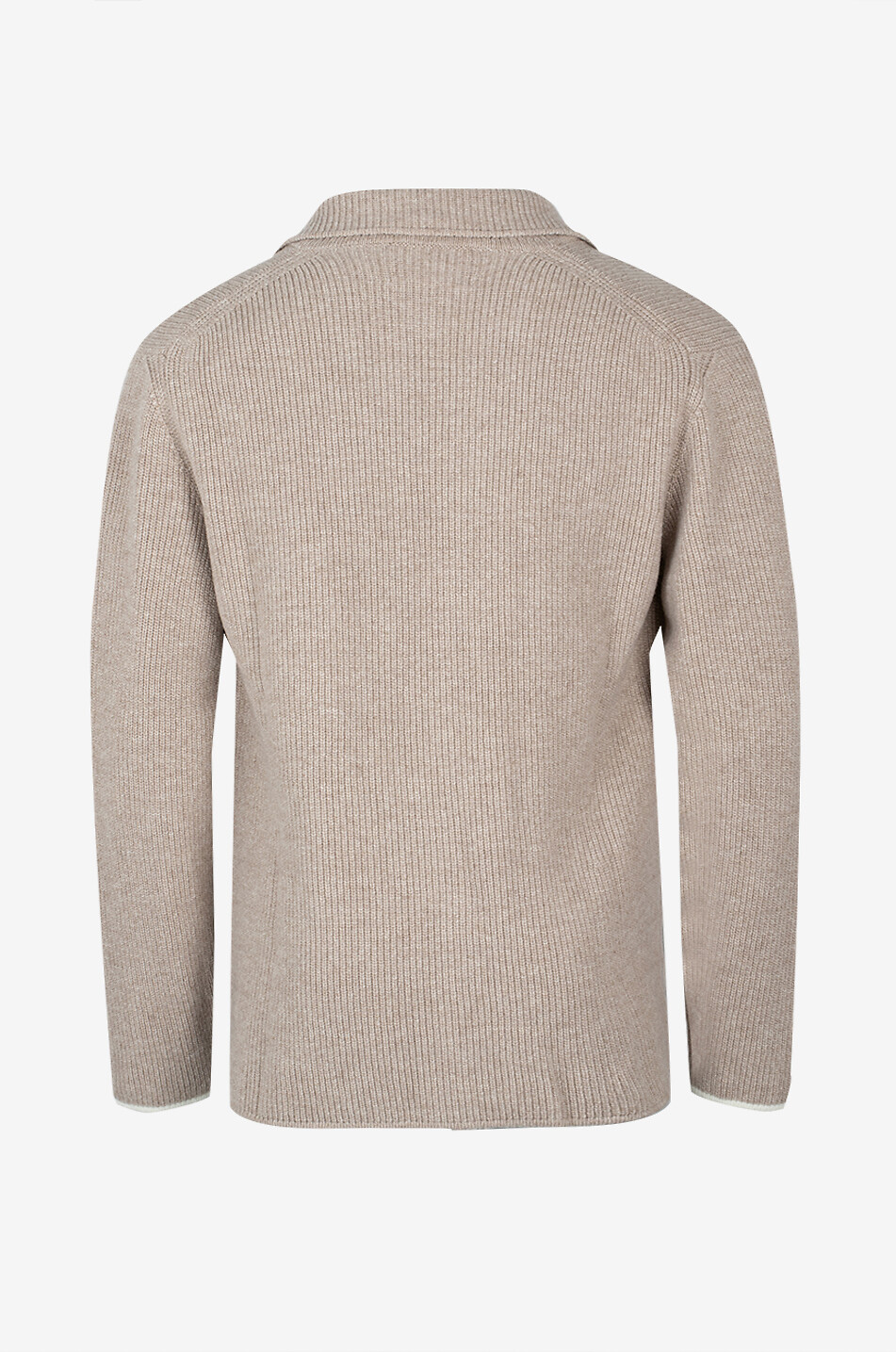 CRUNA Cardigan court à col revers en maille Lancaster Homme BEIGE 2