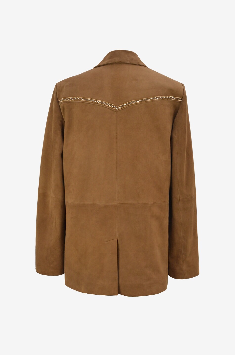 MONOKI Malone embroidered suede lightweight jacket Women CAMEL 2