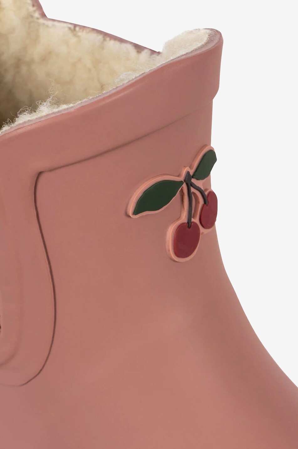 KONGES SLØJD Roi children's faux-fur lined rain boots Unisex DARK PINK 6