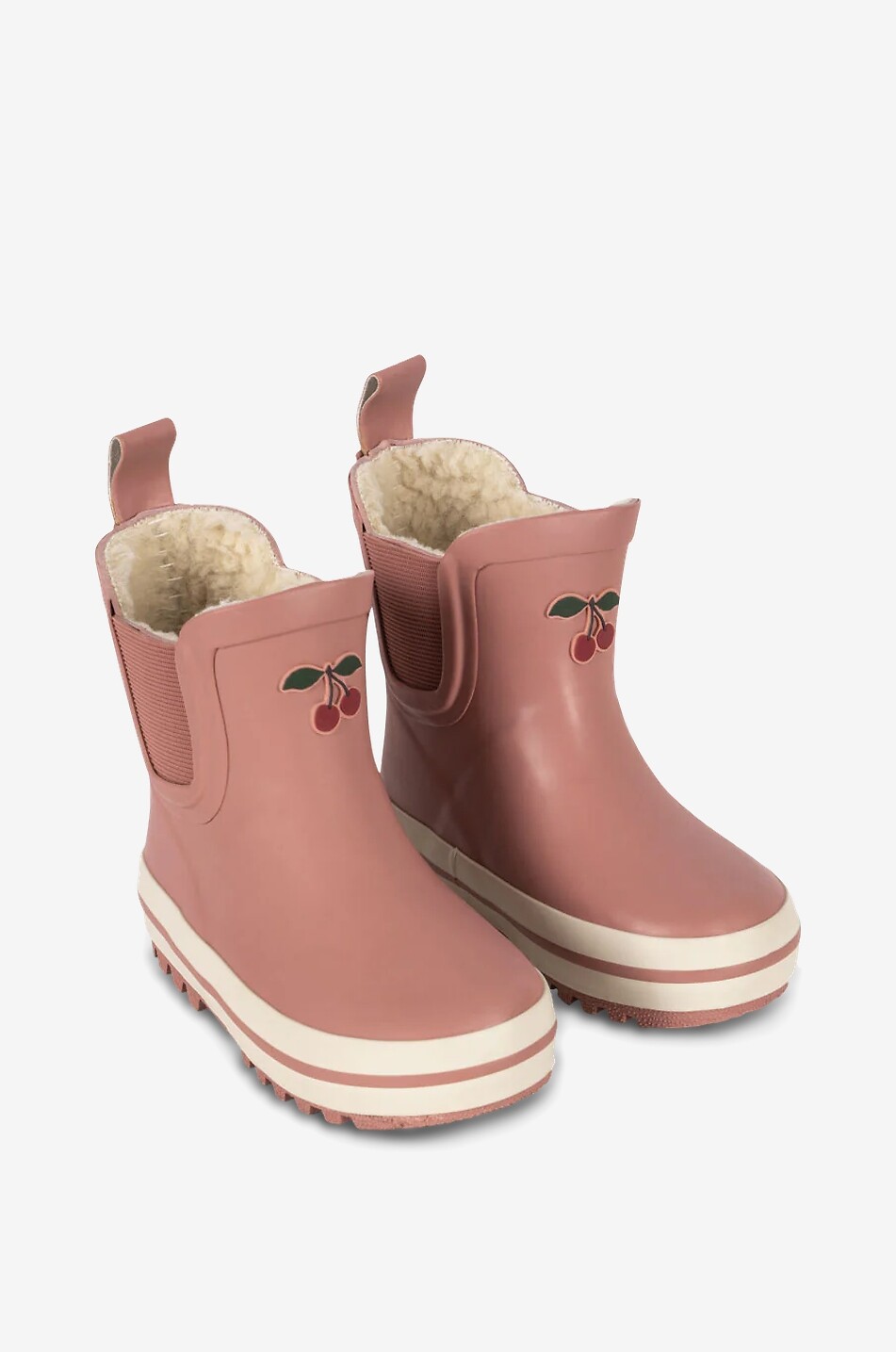 KONGES SLØJD Roi children's faux-fur lined rain boots Unisex DARK PINK 1
