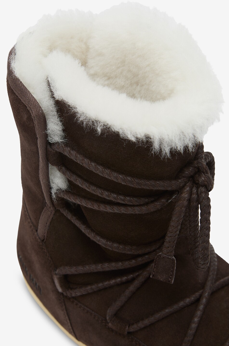 MOON BOOT Bottes après ski en daim EVX Femme MARRON FONCÉ 3