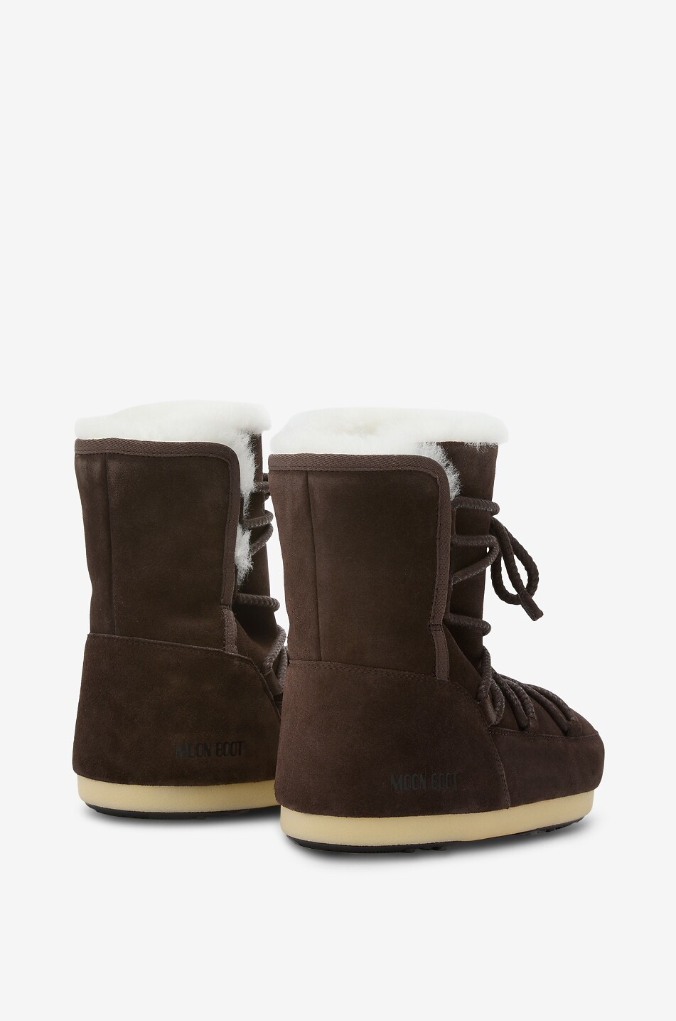 MOON BOOT Bottes après ski en daim EVX Femme MARRON FONCÉ 2