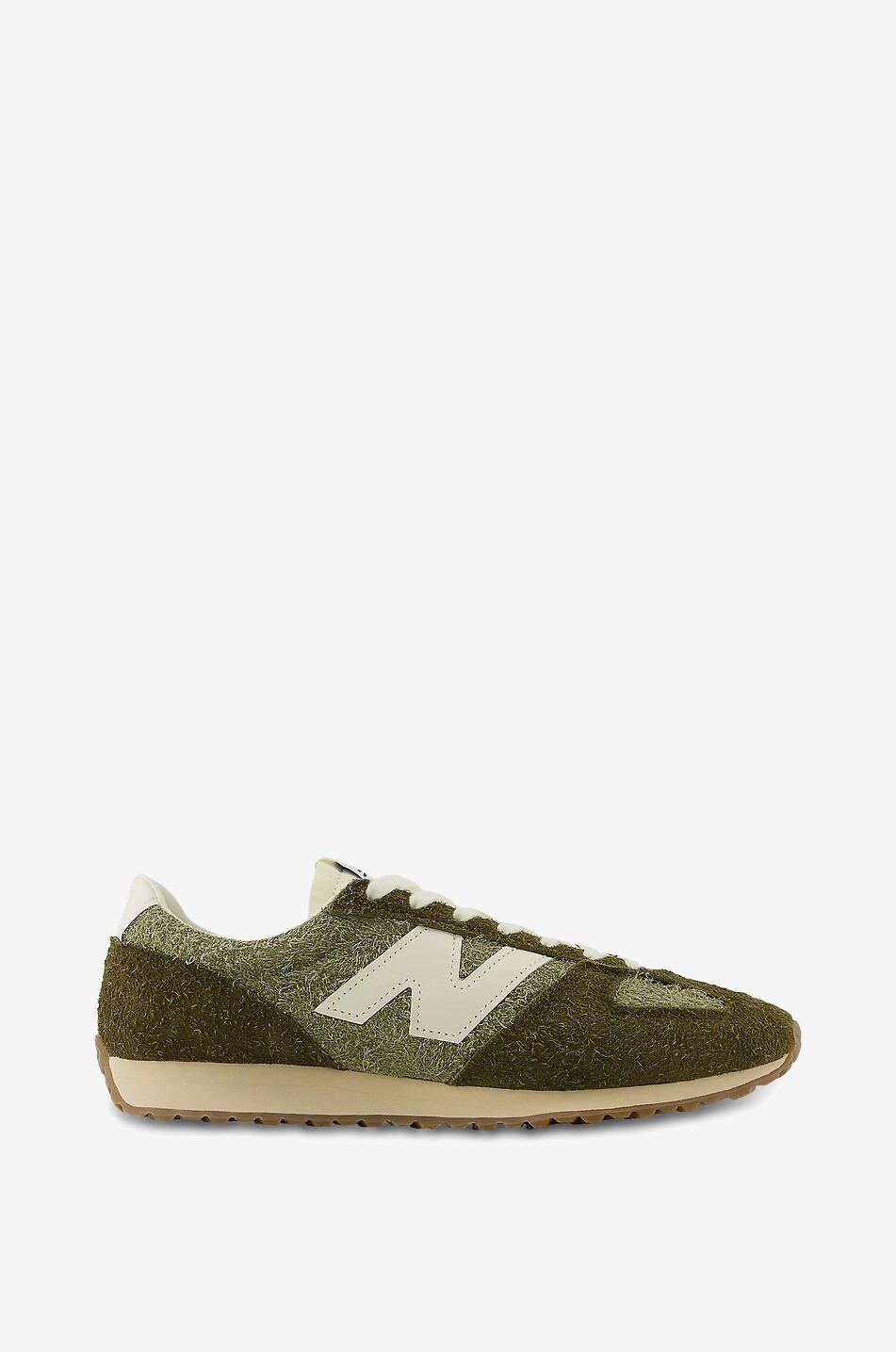 NEW BALANCE 471 mesh and suede low-top lace-up sneakers Men KHAKI 1