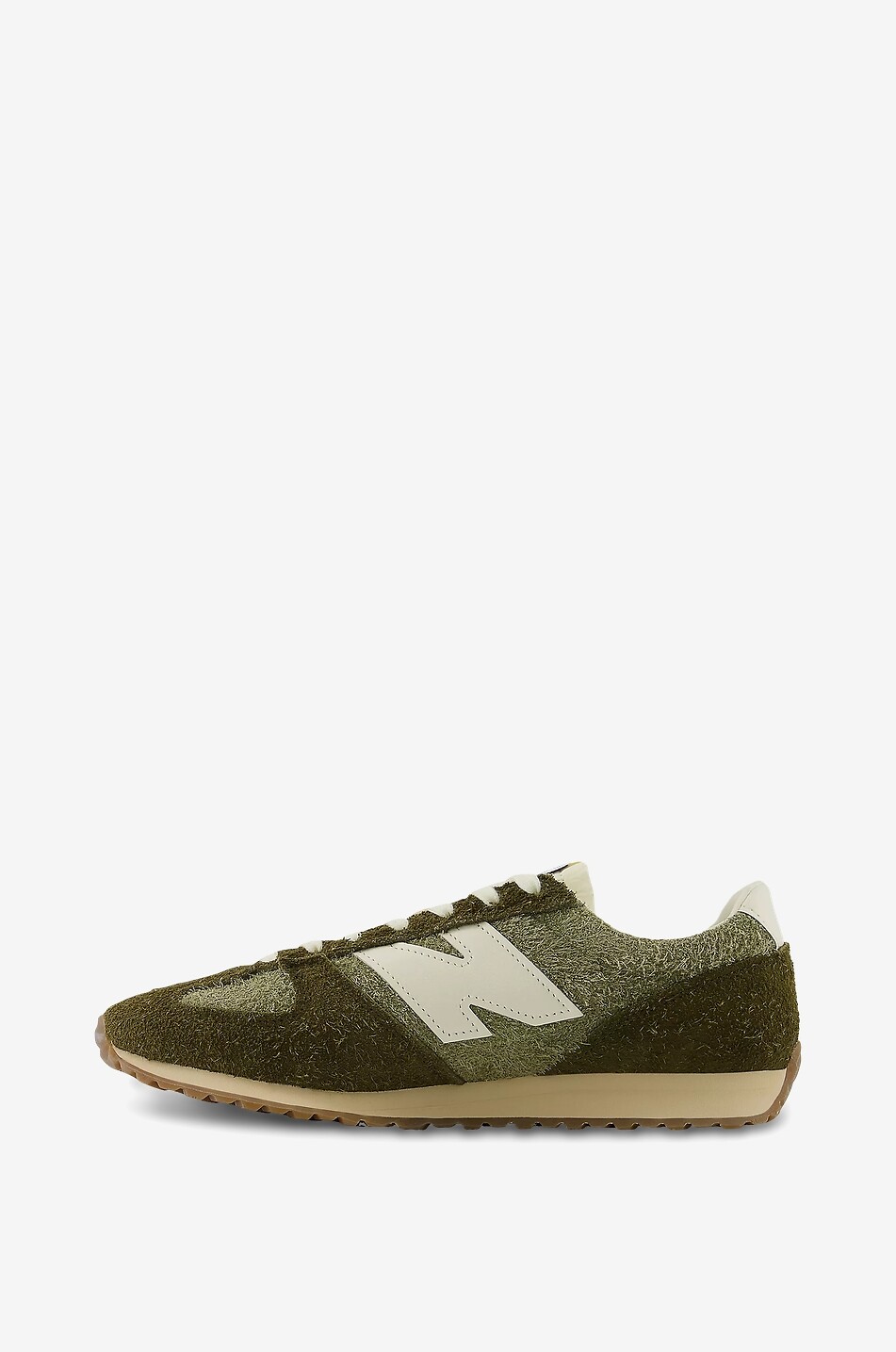 NEW BALANCE 471 mesh and suede low-top lace-up sneakers Men KHAKI 3