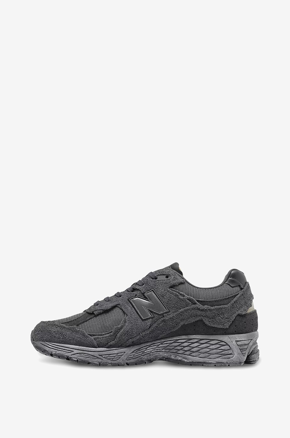 NEW BALANCE Wildleder- und Mesh-Sneakers im Used-Look 2002R Protection Pack Damen SCHWARZ 3