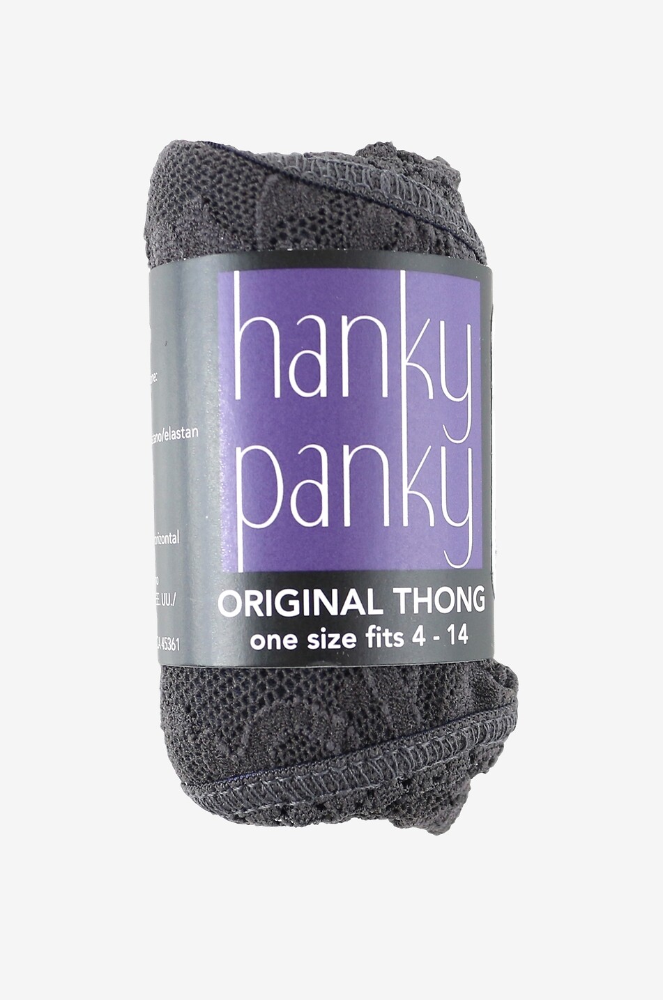 HANKY PANKY High-waisted lace string thong Women GREY 2