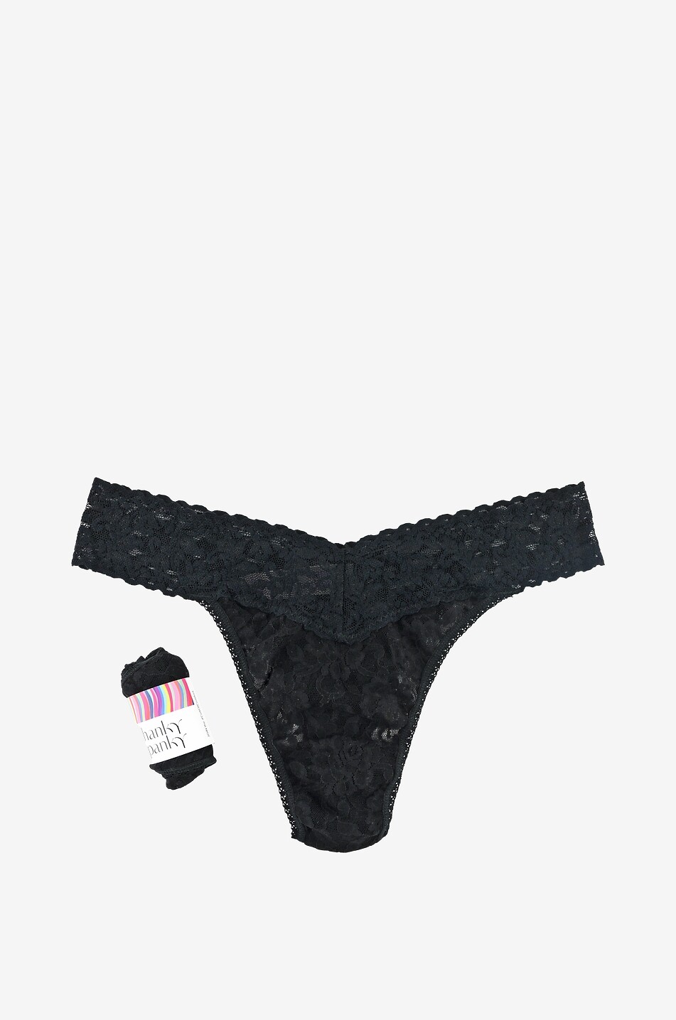 String taille haute en dentelle