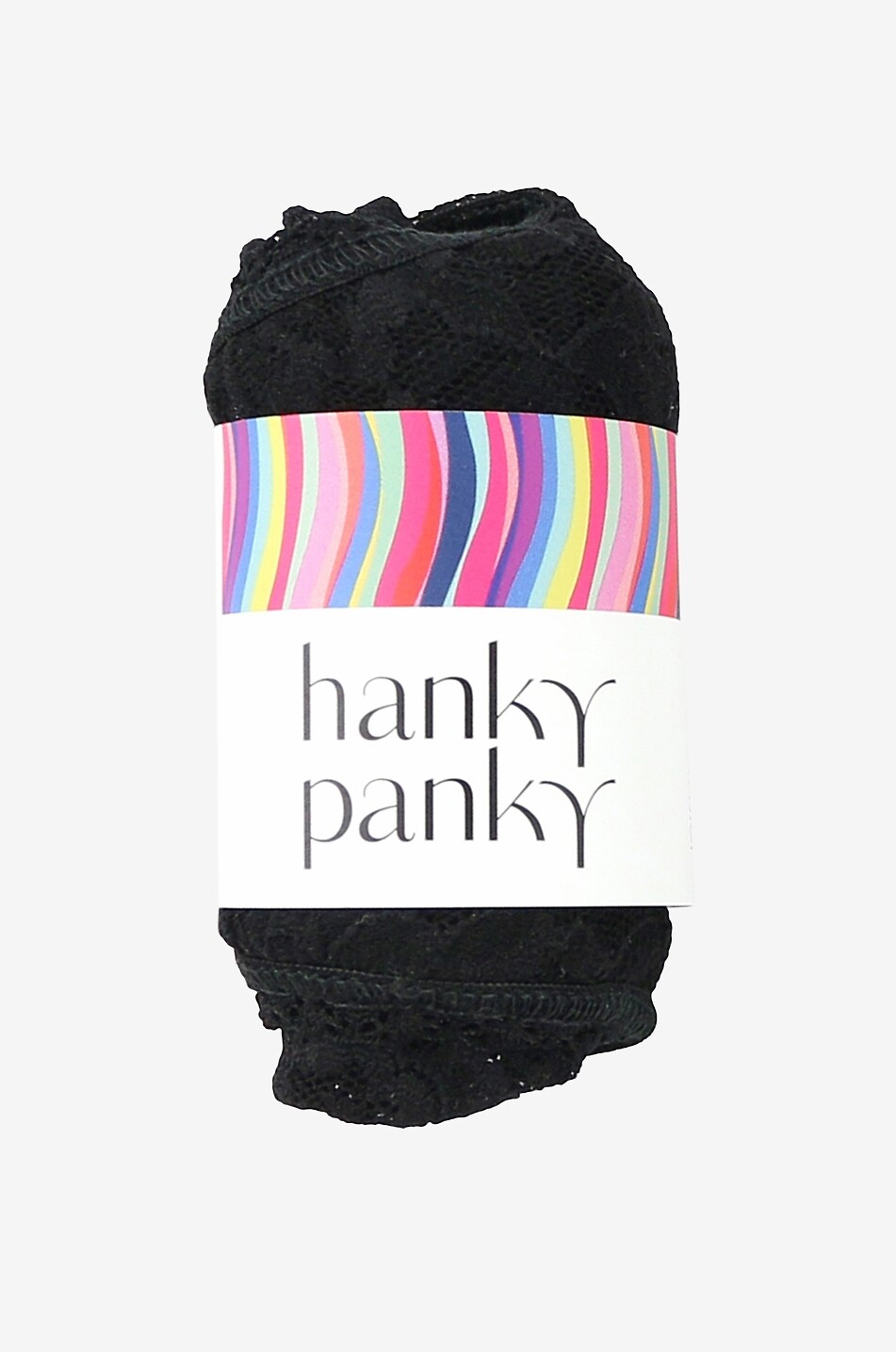 HANKY PANKY String taille haute en dentelle Femme NOIR 2