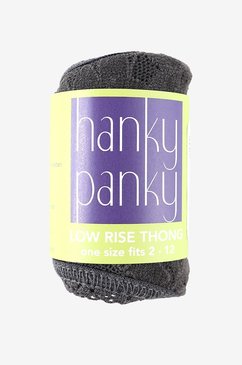 HANKY PANKY Low-rise lace string thong Women GREY 2