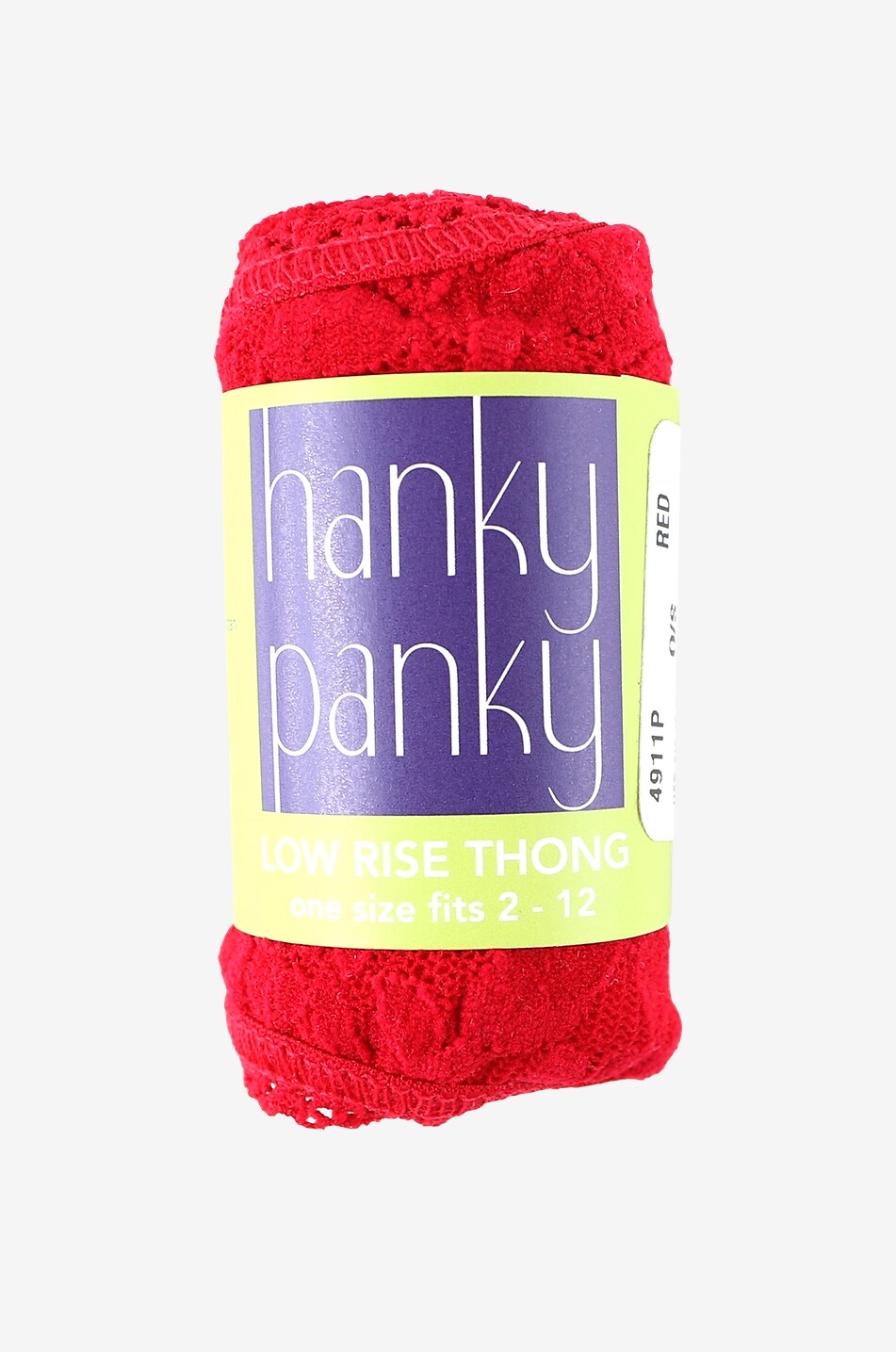 HANKY PANKY Low-rise lace string thong Women RED 2