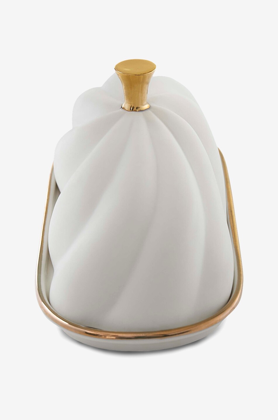 JONATHAN ADLER Beurrier rectangulaire en porcelaine Geneva Maison BLANC 2