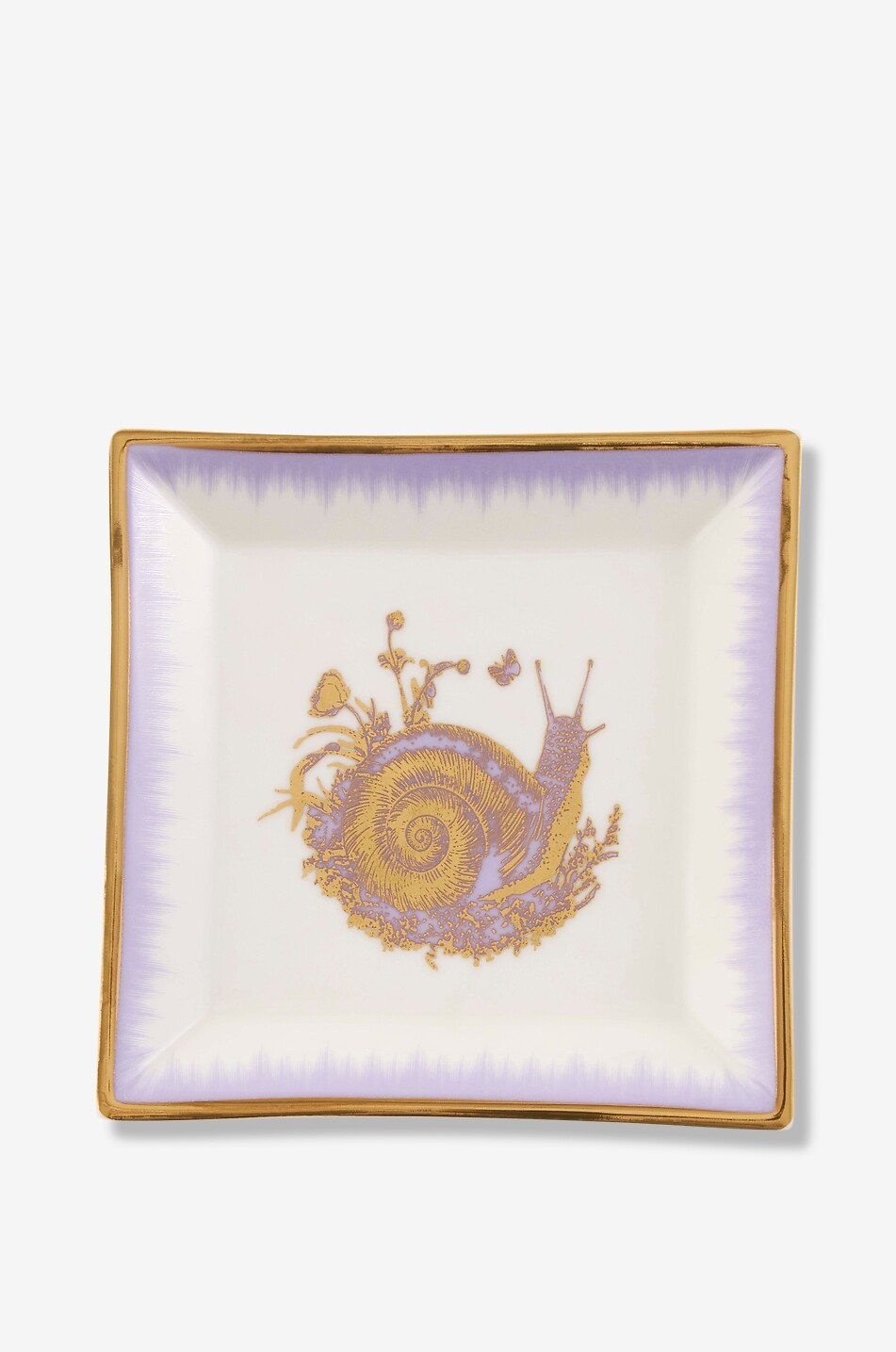 JONATHAN ADLER Botanist Snail small porcelain tray Home PURPLE 1
