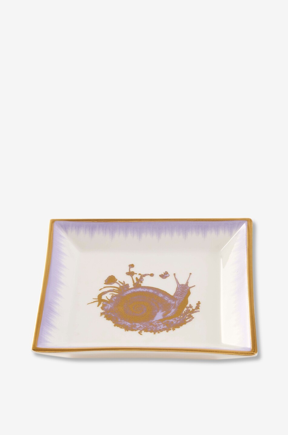 JONATHAN ADLER Botanist Snail small porcelain tray Home PURPLE 2