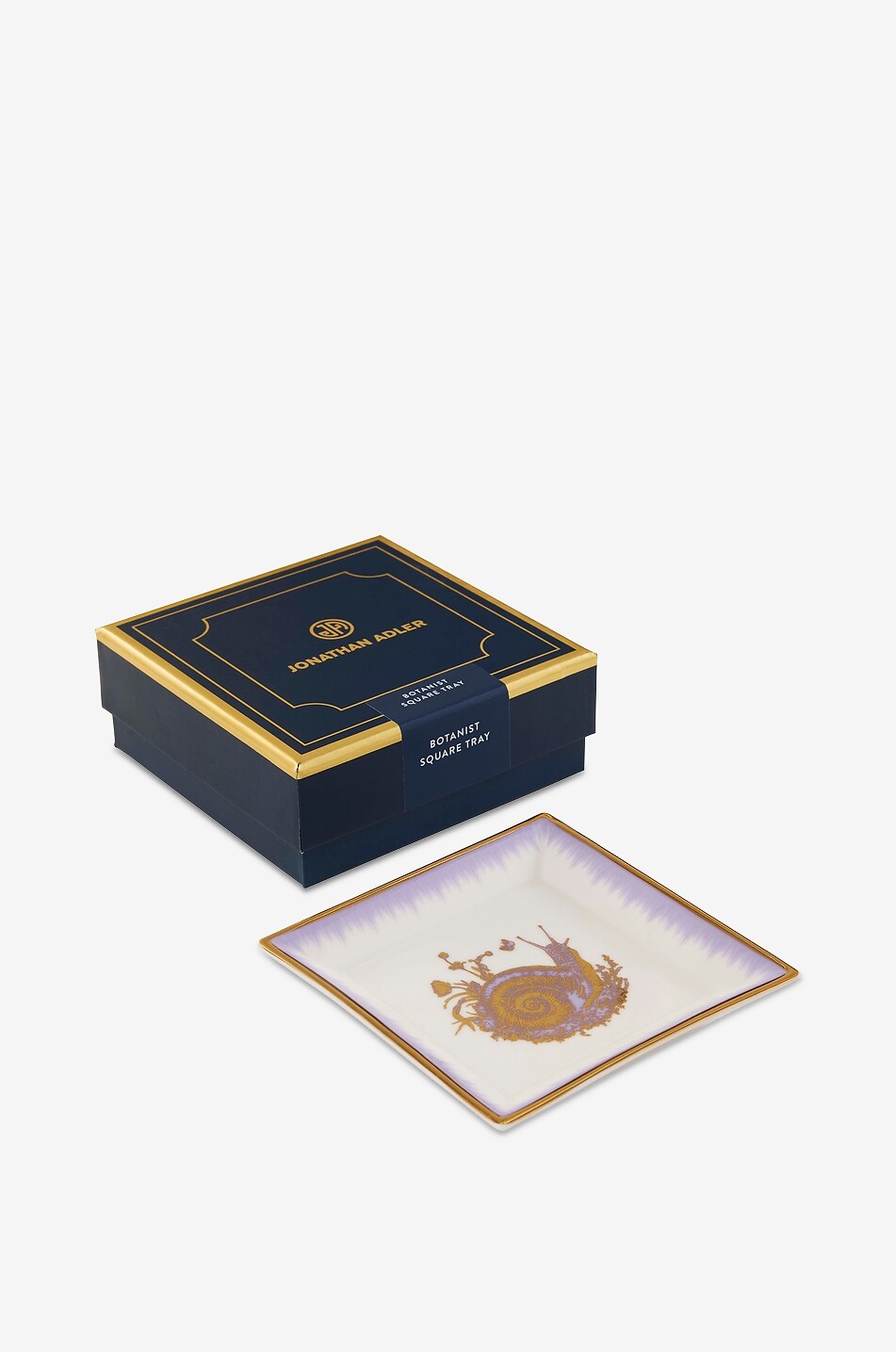 JONATHAN ADLER Botanist Snail small porcelain tray Home PURPLE 3