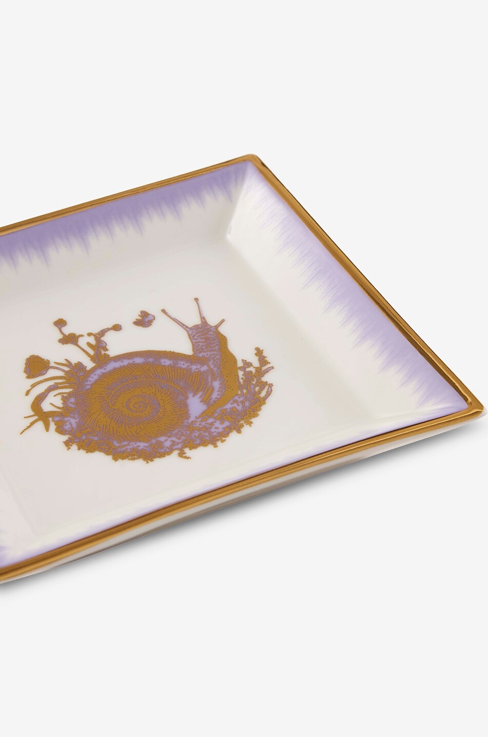 JONATHAN ADLER Botanist Snail small porcelain tray Home PURPLE 4